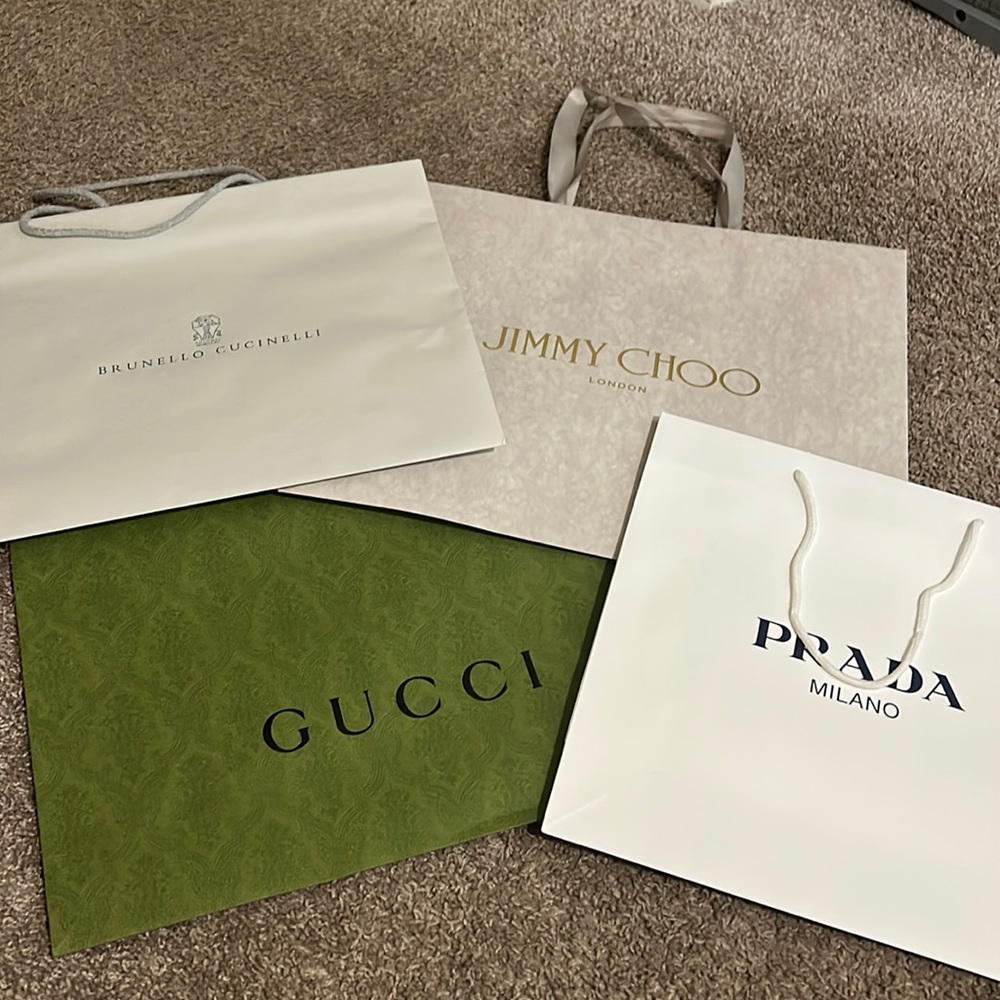 Designer Bag bundle——-GUCCI, JIMMY CHOO, PRADA, BRUNELLO CUCINELLI